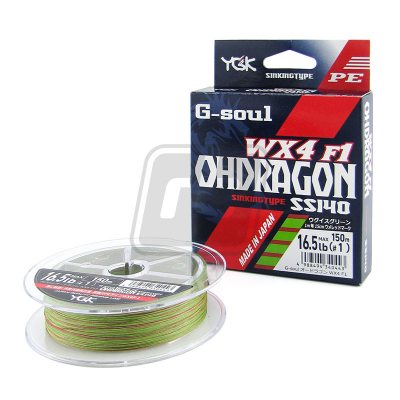 Плетёный шнур YGK OHDRAGON WX4 F1 150м